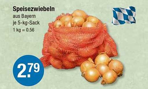 Speisezwiebeln aus Bayern je 5-kg-Sack