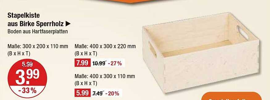 Stapelkarte aus Birke Sperrholz – jetzt im Angebot!