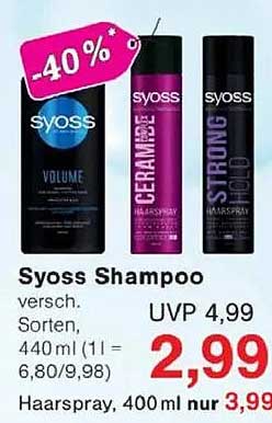 Syoss Shampoo verschiedene Sorten, 440 ml