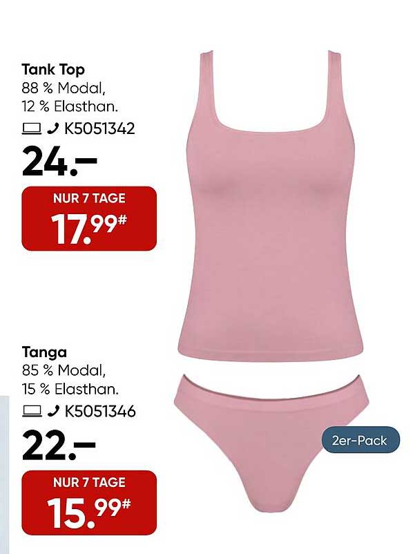 Tank Top und Tanga im 2er-Pack