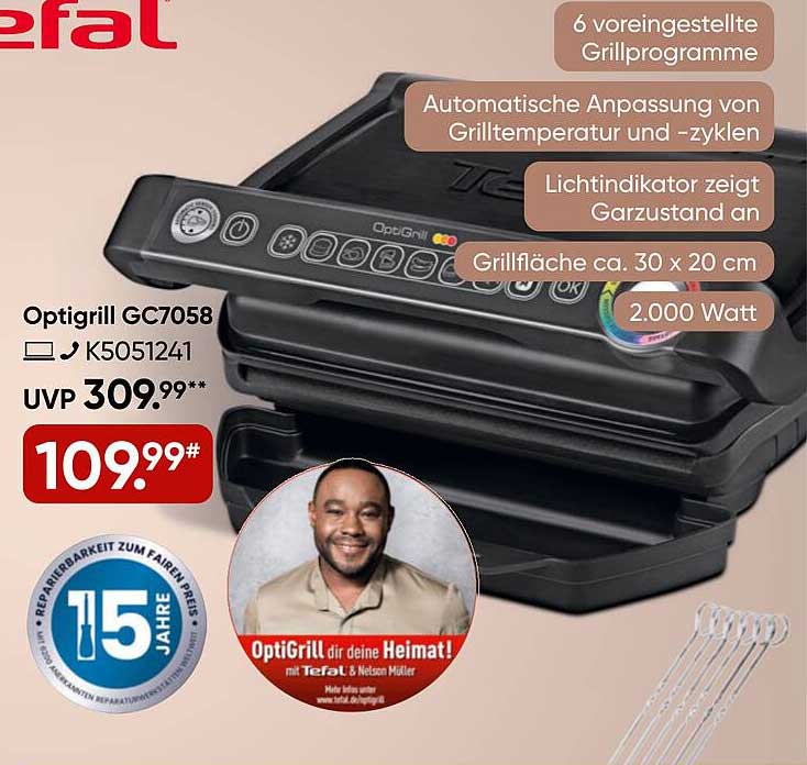 Tefal Optigrill GC7058 - Der Grill für jeden Anlass