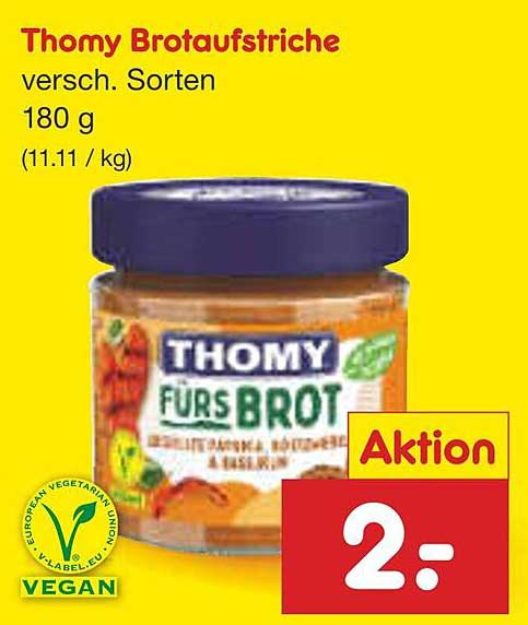 Thomy Brotaufstriche verschiedene Sorten 180 g