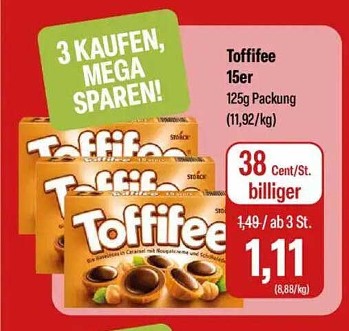 Toffifee 15er Packung