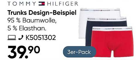 Tommy Hilfiger Trunks Design-Set – 3er-Pack