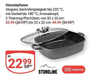 Viereckpfanne Aluguss von Stoneline
