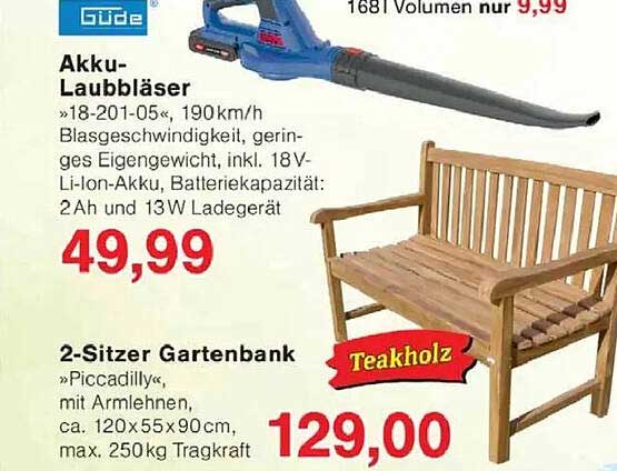 2-Sitzer Gartenbank Piccadilly aus Teakholz