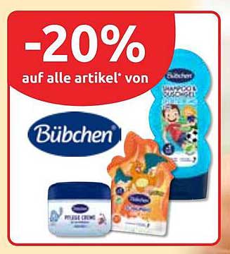 -20% auf alle Artikel von Bübchen