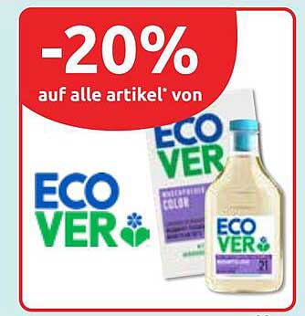 20% Rabatt auf alle Artikel von Ecover