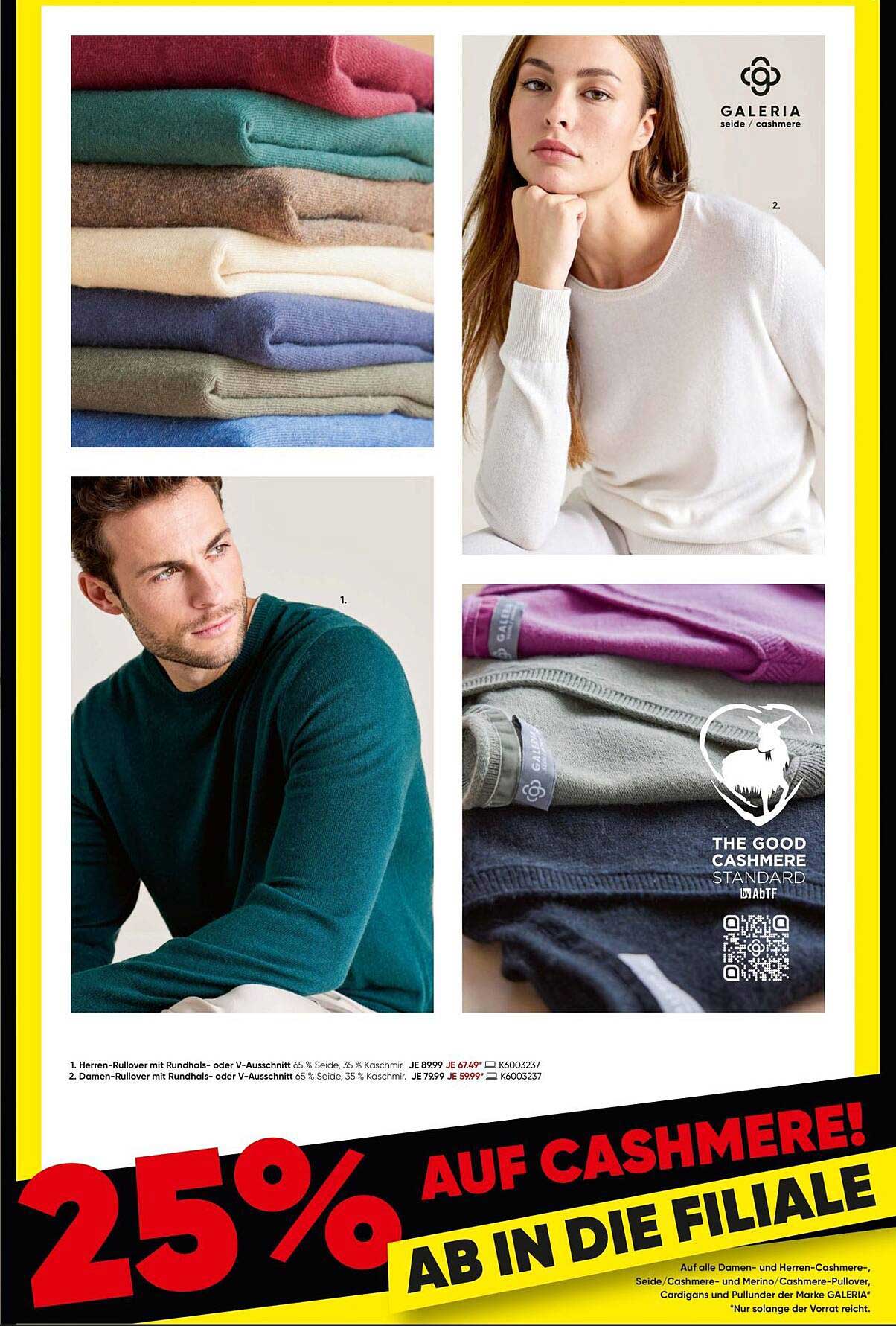 25% Rabatt auf Cashmere-Rollkragenpullover für Herren und Damen
