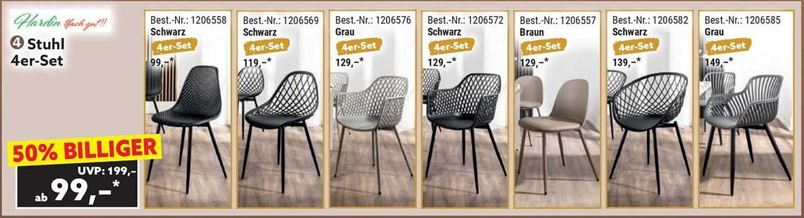 4 Stuhl 4er-Set - ab 99,-