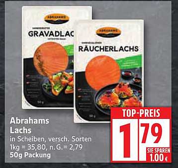 Abrahams Lachs in Scheiben – verlockendes Angebot