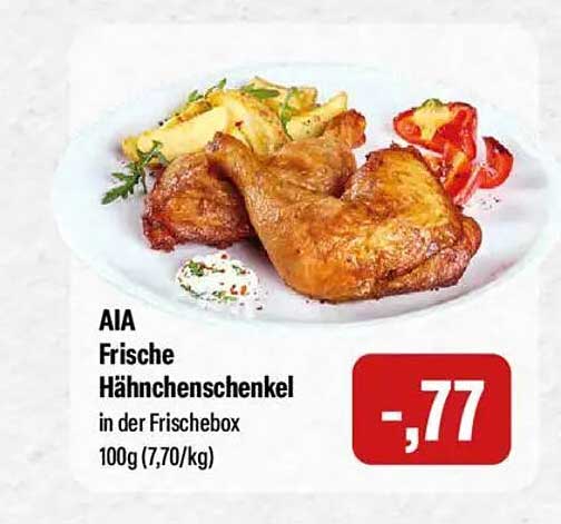 AIA Frische Hähnchenchenkel in der Frischebox