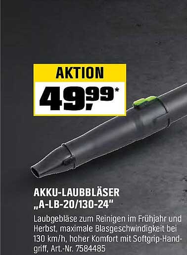 Akku-Laubbläser "A-LB-20/130-24"