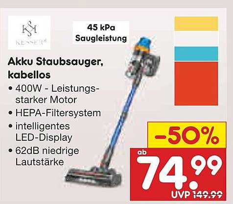 Akku Staubsauger, kabellos