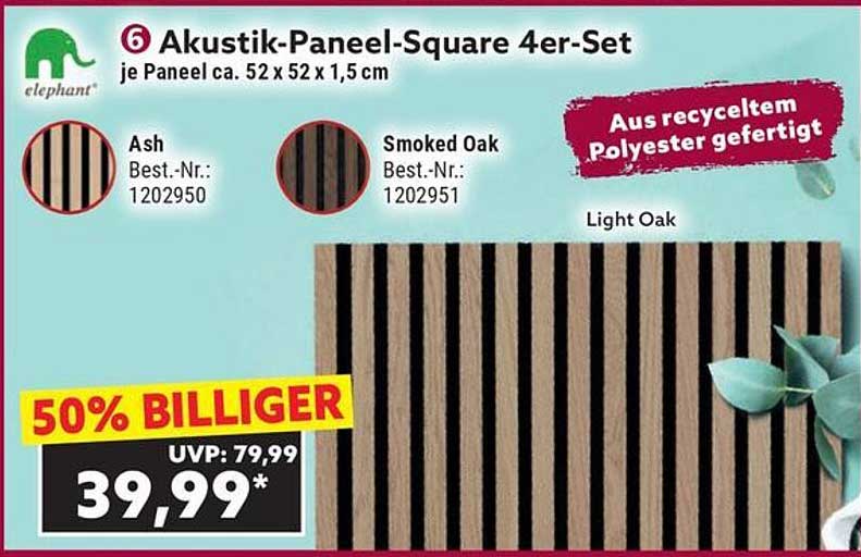 Akustik-Paneel-Square 4er-Set