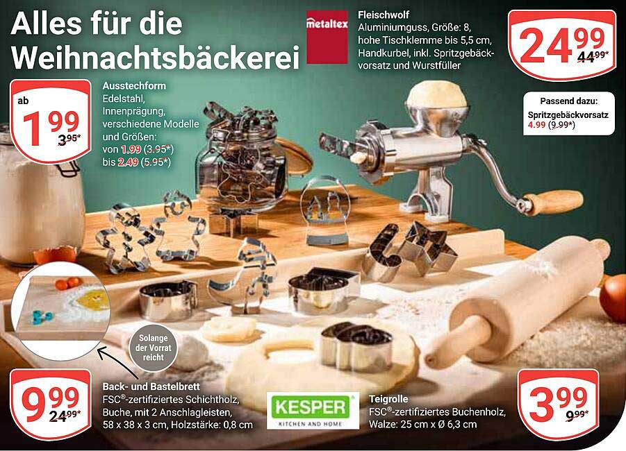 Alles für die Weihnachtsbäckerei