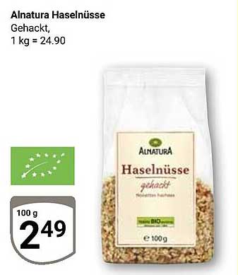 Alnatura Haselnüsse gehackt, 100 g
