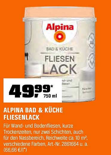 ALPINA BAD & KÜCHE FLIESENLACK