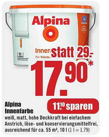 Alpina Innenfarbe 10 l für Wände – Ihr idealer Anstrich