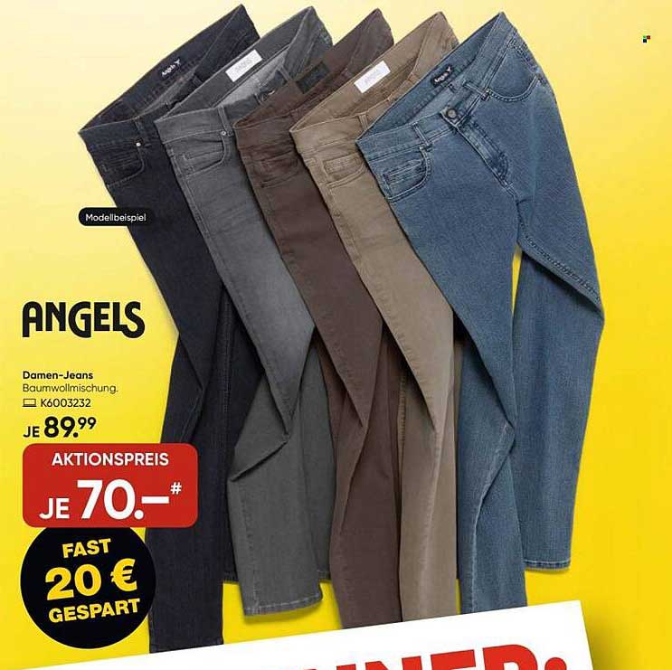 ANGELS Damen-Jeans Baumwollmischung