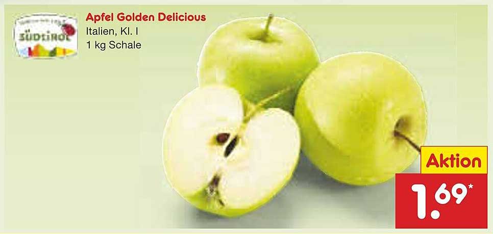 Apfel Golden Delicious 1 kg Schale