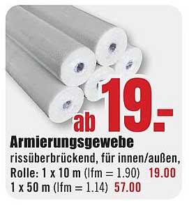 Armierungsgewebe - rissüberbrückend für innen/außen