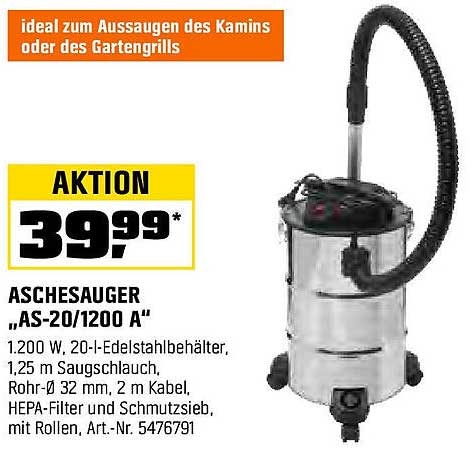Aschesauger „AS-20/1200 A“