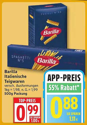 Barilla Italienische Teigwaren 500g