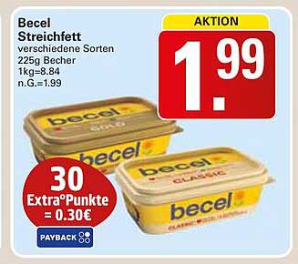 Becel Streichfett 225g für nur 1,99 €