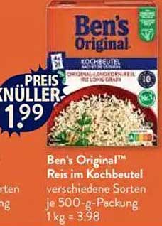 Ben's Original™ Reis im Kochbeutel