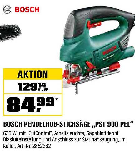 BOSCH PENDULHUB-STICHSÄGE „PST 900 PEL“