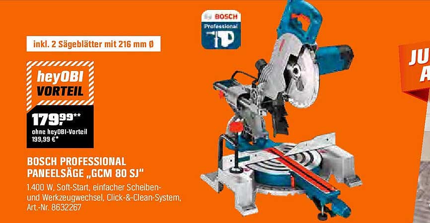 BOSCH PROFESSIONAL PANELSÄGE „GCM 80 SJ“