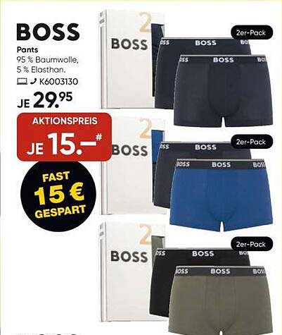 BOSS Pants 2er-Pack - Aktionspreis