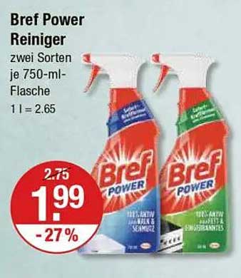 Bref Power Reiniger - zwei Sorten je 750-ml-Flasche