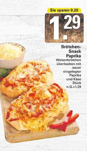 Brötchen-Snack Paprika
