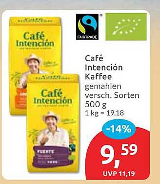 Café Intención Kaffee gemahlen verschiedener Sorten 500 g
