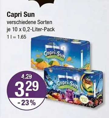 Capri Sun 10 x 0,2-Liter-Pack verschiedene Sorten