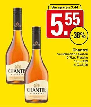 ChantRé - Verschiedene Sorten 0,7l Flasche