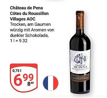 Château de Pena Côtes du Roussillon Villages AOC - 0,75 l