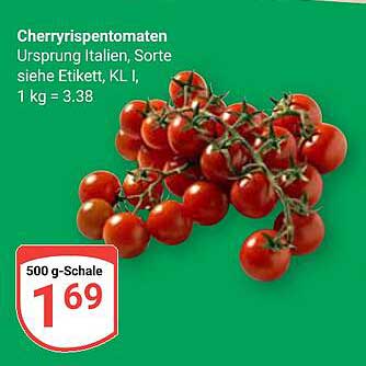 Cherry-Rispentomaten 500 g-Schale
