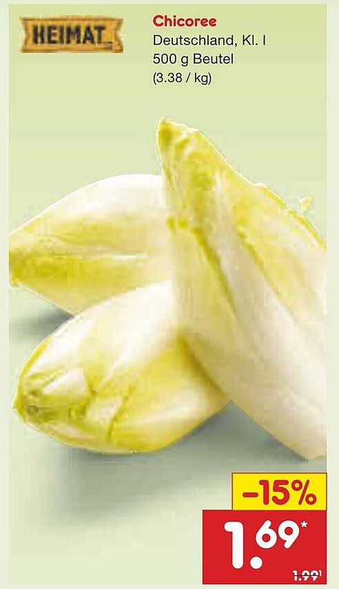 Chicoree Deutschland, Kl. I 500 g Beutel