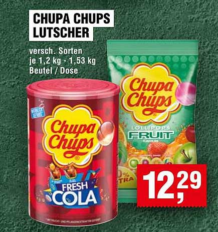 CHUPA CHUPS Lutscher - Verschiedene Sorten