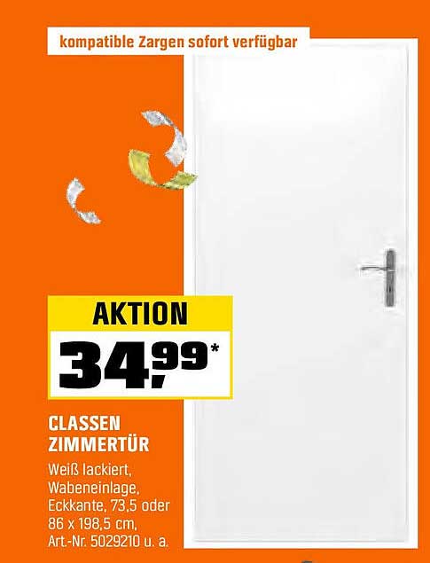 CLASSEN ZIMMERTÜR - Weiß lackiert