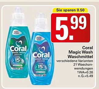 Coral Magic Wash Waschmittel - verschiedene Varianten