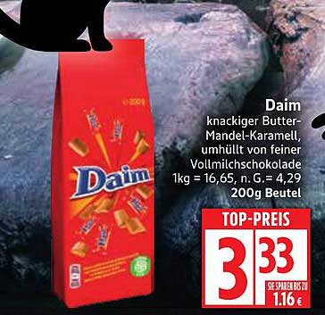 Daim 200g Beutel - knusprige Butter-Mandel-Karamellstücke