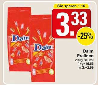 Daim Pralinen 200g Beutel
