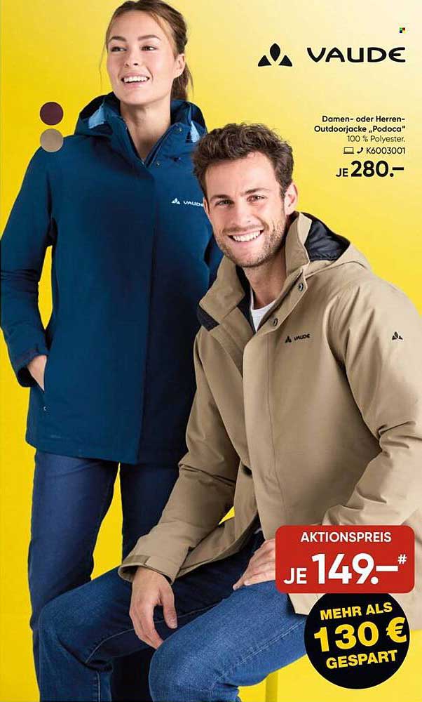 Damen- oder Herren-Outdoojacke "Podoca" von Vaude
