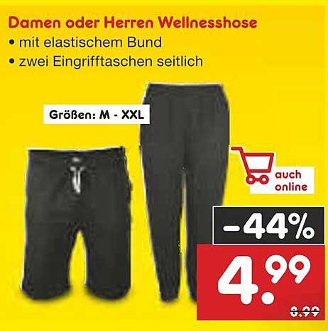 Damen oder Herren Wellnesshose