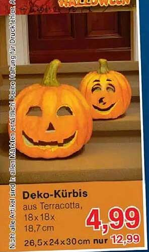 Deko-Kürbis aus Terracotta