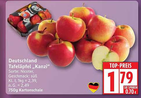 Deutschland Tafeläpfel „Kanzi“
